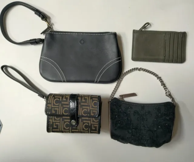 OMG Accessories Lot Of Four Wristlet Bags Credit Card Holder