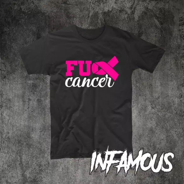 Cancer Ribbon Fck Cancer Shirt Feather Breast Cancer Awareness Tee strong Hope