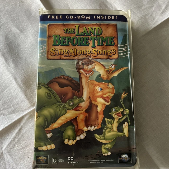 THE LAND BEFORE Time: Sing Along Songs 1997 VHS Clamshell Movie ...