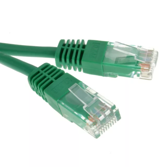 Vert Réseau Ethernet RJ45 Cat-5E UTP Patch Lan Cuivre Câble 3M