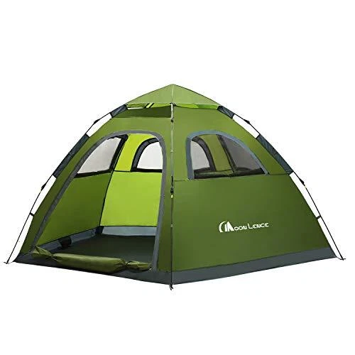 Instant Pop Up Tent Family Camping Tent 4-5 Person Portable Tent Green