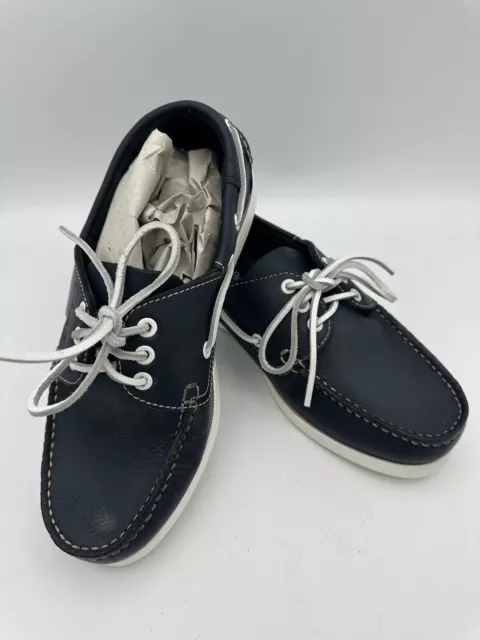Blue Wave Leather Sailing Deck Shoe Boat Shoes Size UK 7 EU 41