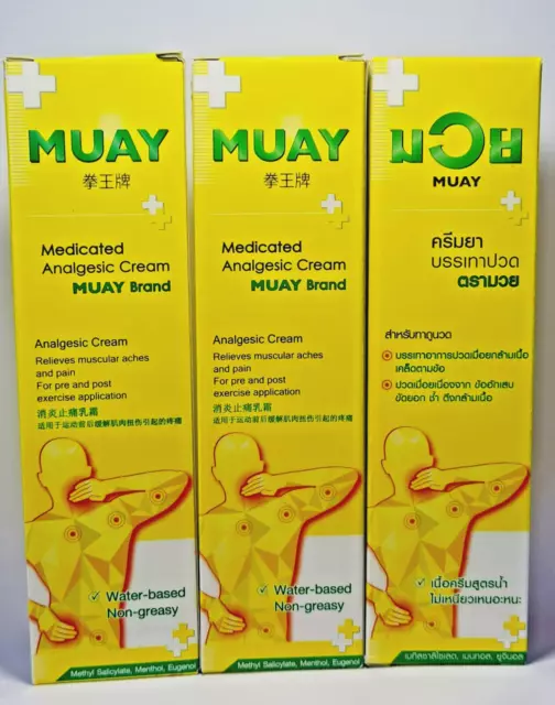 Namman Muay Thai Herbal Cream Balm Relief Muscular Aches Pain 100 g x 3