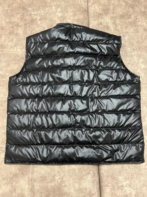 Pre-Owned Moncler Black Short Down Vest Gui For Men Size:7 2