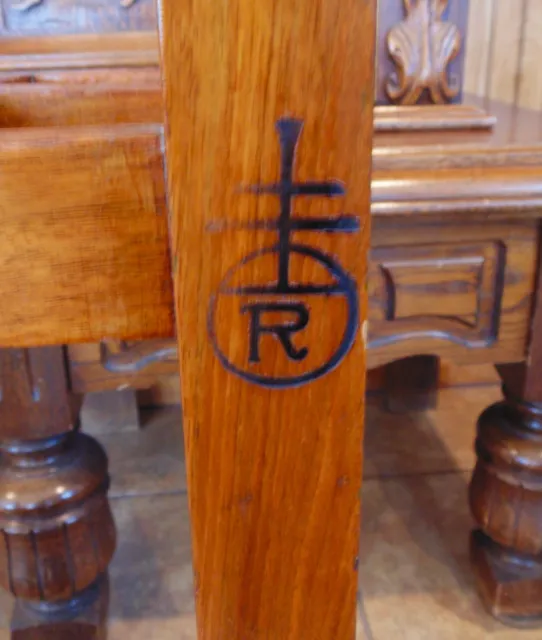 Signed ROYCROFT ~ RARE Antique 1906-1910 ~ Walnut Wood Furniture UMBRELLA STAND 3
