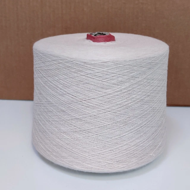 Fil à Tricoter Mélange Laine Mérinos 50% Acrylique 50% - Couleur Lilas, Cône 1kg, Neuf