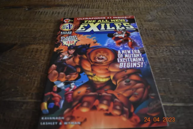 The All New Exiles V2  #1, variant, 1995, Marvel comic, Ken Lashley art, vf+/nm