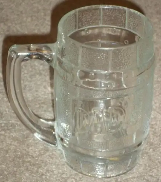 Vintage Heavy Duty Glass Dad's Root Beer Mug, 12 Ounces, Excellent Condition