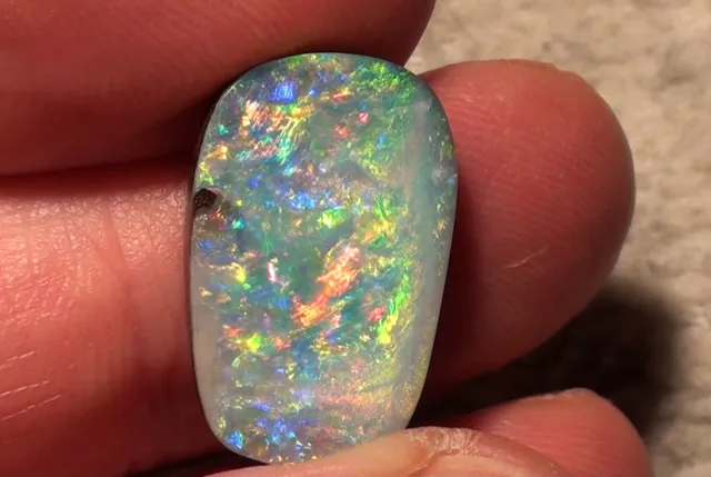 Sublime Multicolore - Gemme Opale Boulder -top Pierre - 12,5ct .mit Video