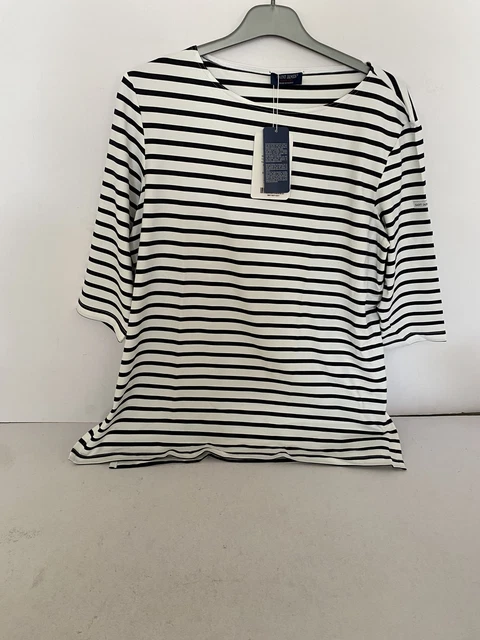 Saint James Women's Phare T-shirt, Navy, UK 16 (T44)