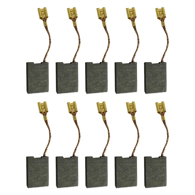 Spazzole di carbone nuovissime lavorazione metalli 10/20 pezzi 6,3 x 16 x 22 mm ferramenta