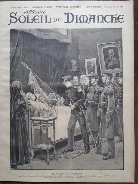 L'illustre Du Soleil Du Dimanche 1898 N 52 L'amour Du Drapeau