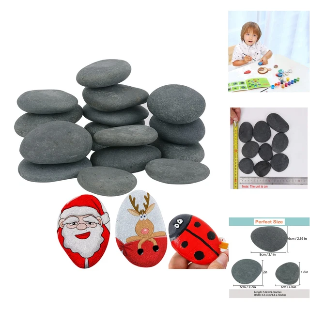 15 Stück Malsteine 5-8cm - Natursteine Zum Bemalen Für Kunst & Deko