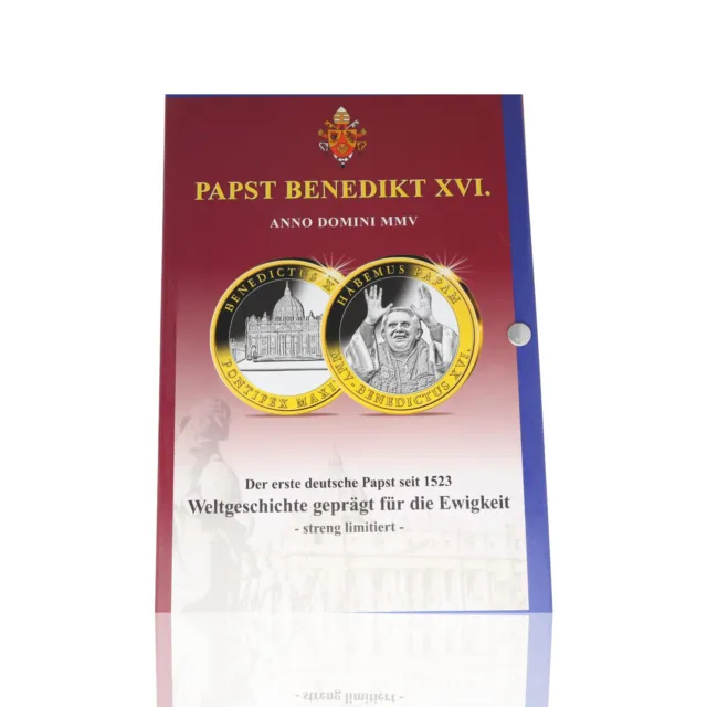PAPST BENEDIKT XVI. Medaillen 12 Stk. im Sammelalbum [ 058025 ]
