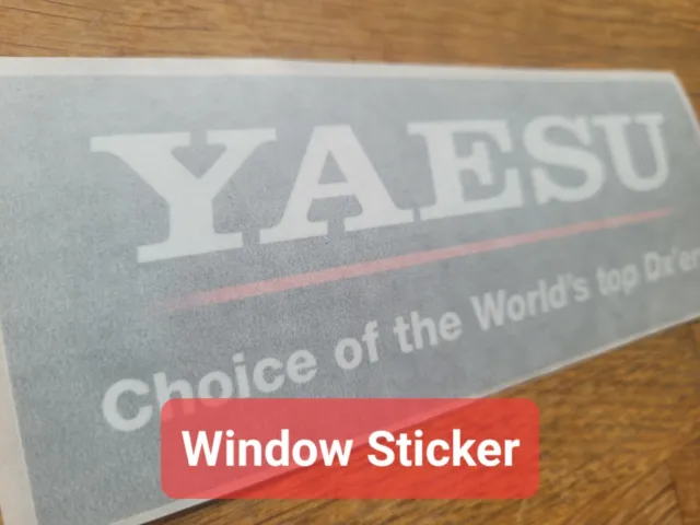 Yaesu - Car Window Radio Sticker - Ham Radio DX Sticker 160x60mm  ftdx