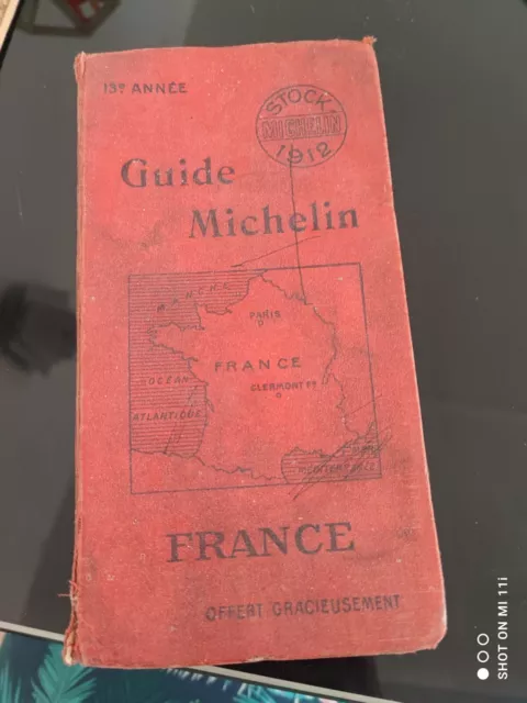Guide Michelin Rouge France De 1912 +Environ 30 Factures Michelin 1960
