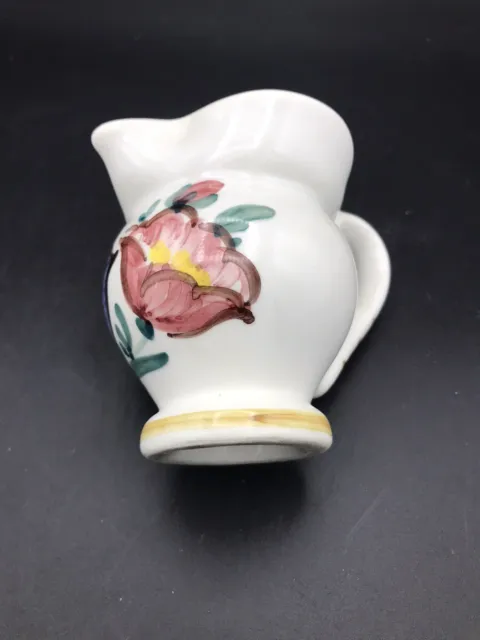 Vintage Miniature Hand Painted Ceramic Creamer Pitcher Italy