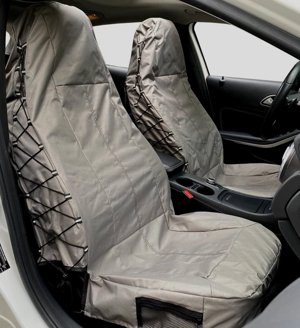 TACTICAL CANVAS SEAT Covers Grey Front Pair For Honda HRV EUR 72,05