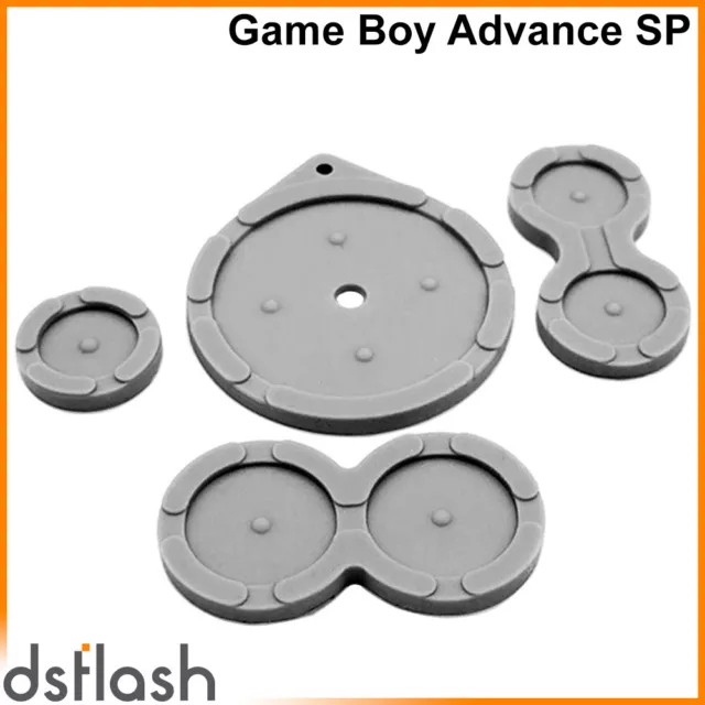 Gomas Botones Game Boy Advance SP Contacto Silicona Almohadillas Goma GBA SP