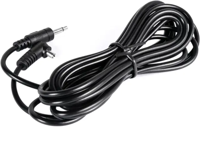15ft 2.5mm Plug to PC Male Sync Cable Cord Studio Light Radio Trigger Flash 2