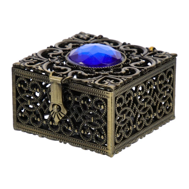 Storage Box Zinc Alloy Keepsake Gift Jewelry Trinket Organizer