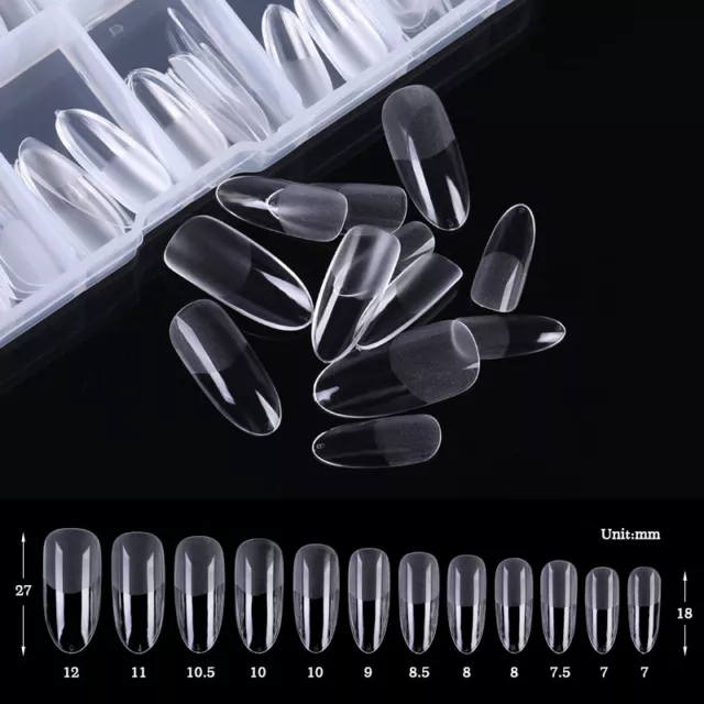 120pcs False Nails Acrylic Press on Nails Artificial Nails Clear Fake Nail Tips