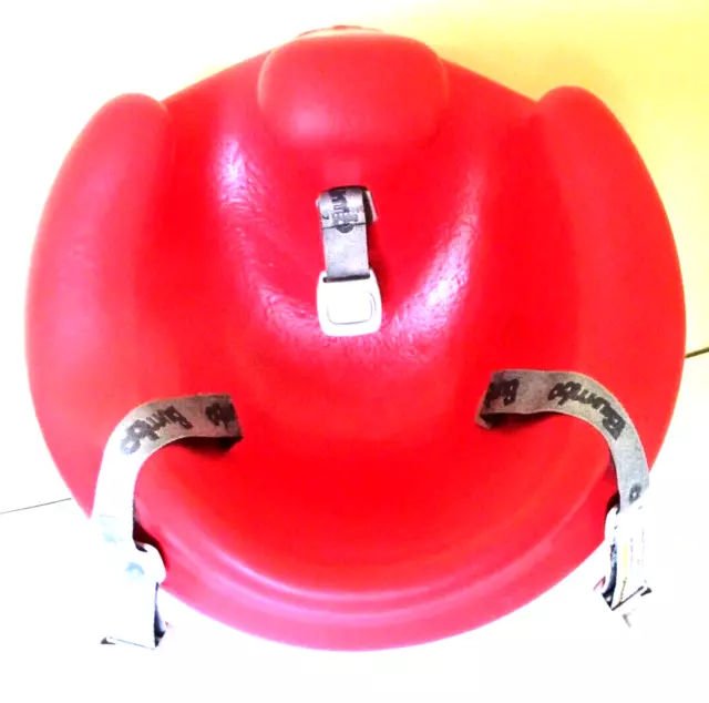 Bumbo Red Baby/Childs Floor Seat with Safety Straps. Excellent Condition.