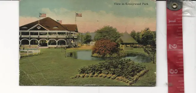 Vintage 1914 post card view in Kennywood Park Pennsylvania