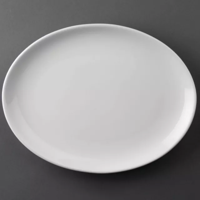 Athena Hotelware (Pack Of 12) Oval Coupe Plates 254X 178Mm Cc211