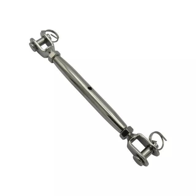 Stainless Steel Rigging Screw Fork & Fork M8 (8MM Bottle Cable Turnbuckle Jaw)