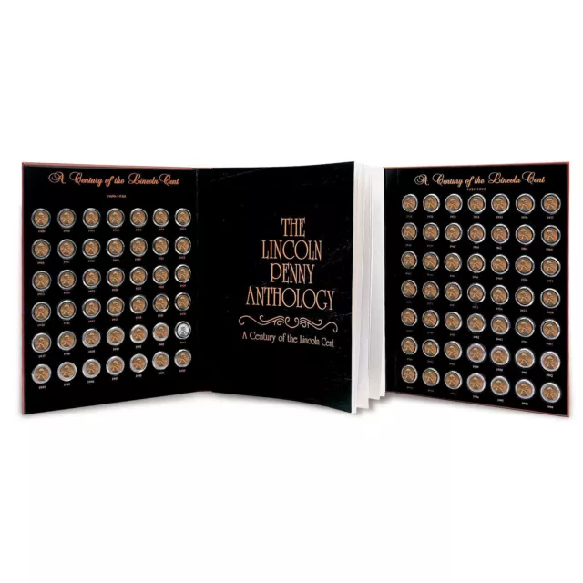 Lincoln Penny Anthology Coffee Table Book and Coin Set| 1909 to 1999
