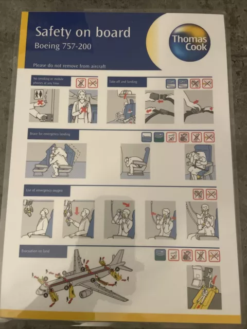 Thomas Cook 757-200 Safety Card