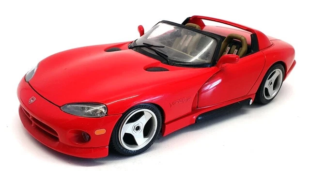 Burago 1/18 Maßstab Druckguss 6123A - 1992 Dodge Viper RT/10 - rot
