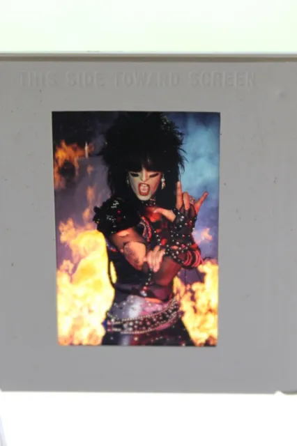 Motley Crue Nikki Sixx Original 83 Shout At The Devil 35MM Slide Photograph Dirt