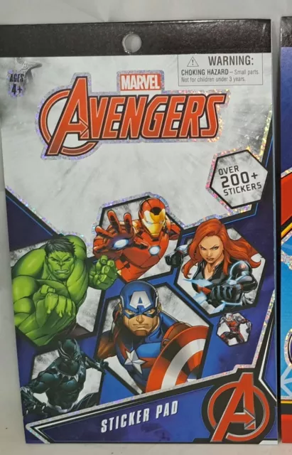 Avengers 4 Sheet Foil Cover Sticker Pad, 200+ Stickers