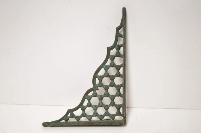 Antique Victorian Cast Iron Wall Shelf Bracket #3