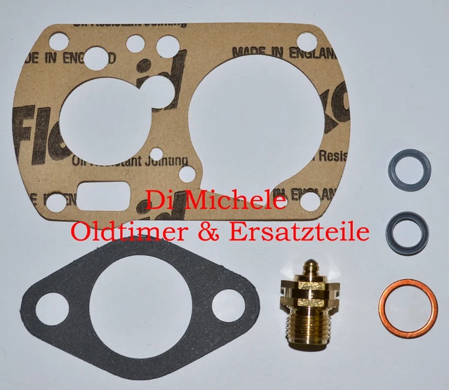 Pochette complète de joints et pointeaux pour carburateur double corps SOLEX 26-35 CSIC pour 2CV fourgonnette