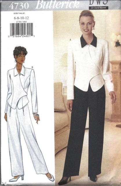 4730 UNCUT Vintage Butterick Pattern Top Pants DW3 SEWING OOP David Warren FF