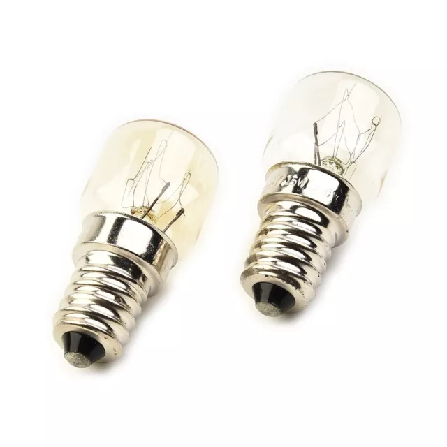 Lot de 2 ampoules de lampe au sel 15 W E14 vis en ampoules pygmées pour four d'