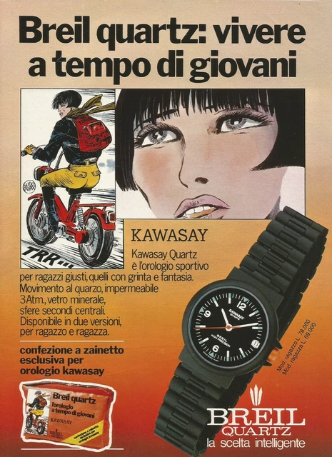 U0473 Orologio Breil Quartz Kawasay, Pubblicità vintage 1981, 20 x 28 cm