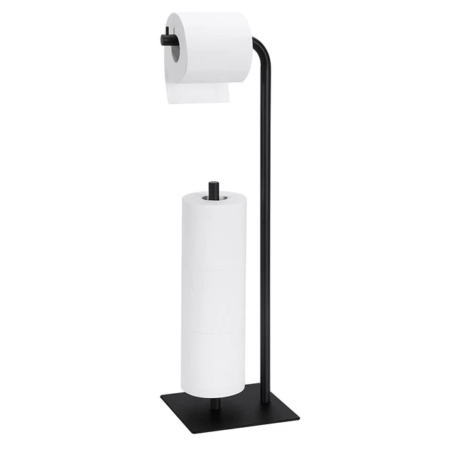 METAL TOILET ROLL Dispenser Stand Free Standing Tissue Storage Holder