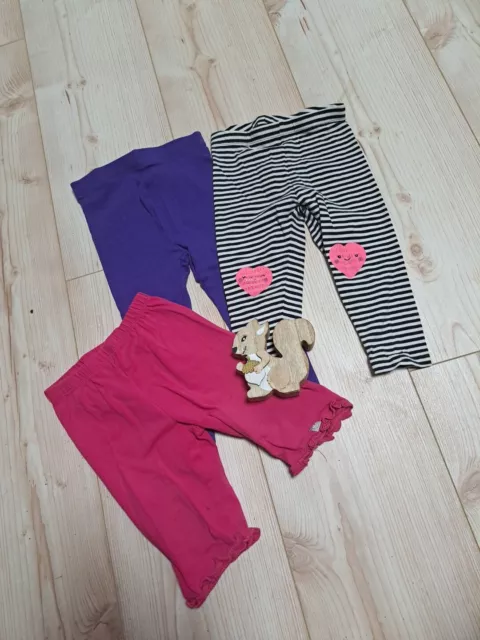 3er Set Baby Leggings Hose Mädchen Gr. 80/86 Cool Club/dopo Dopo Mini/Liegelind