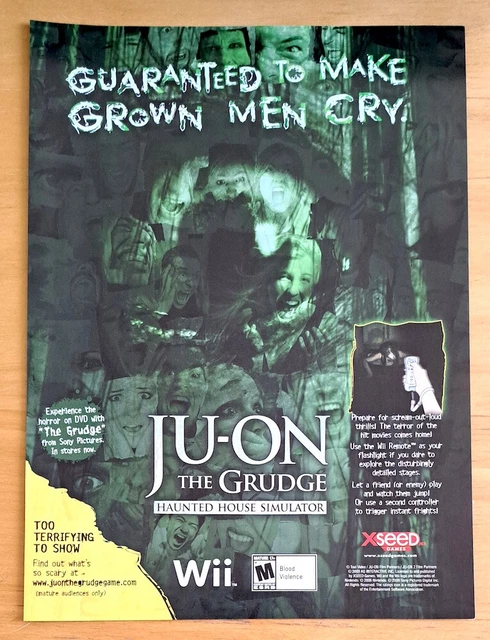 JU ON THE Grudge Haunted House Simulator Nintendo Wii Game