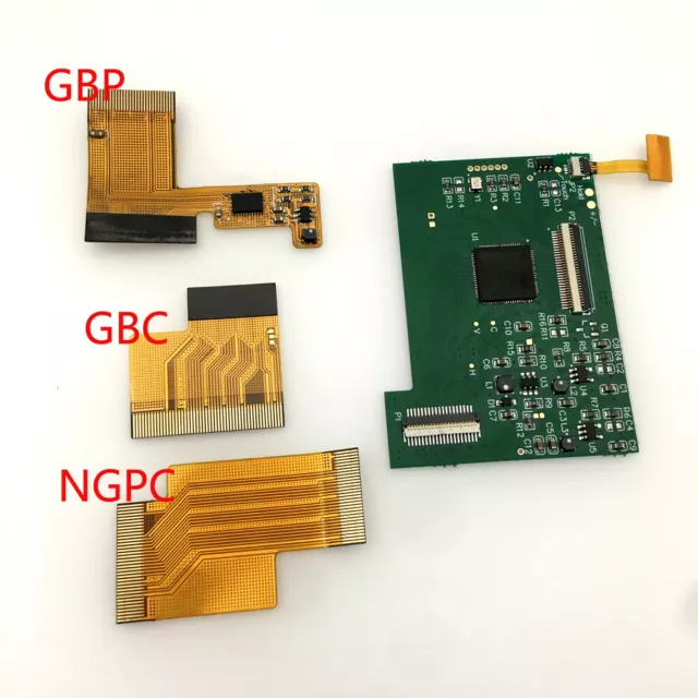 Replacement 5 Levels High Backlight PCB Board with Ribbon Cable For GBC/GBP/NGPC