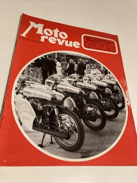 Magazine Moto revue N° 2029 1971 Guazzoni 125 GP Hockenheim coupes E. Mauve etc