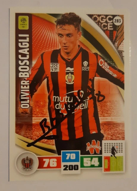 Carte Adrenalyn Signée OGC Nice Ligue 1 - Joueur Traoré - Collection Football