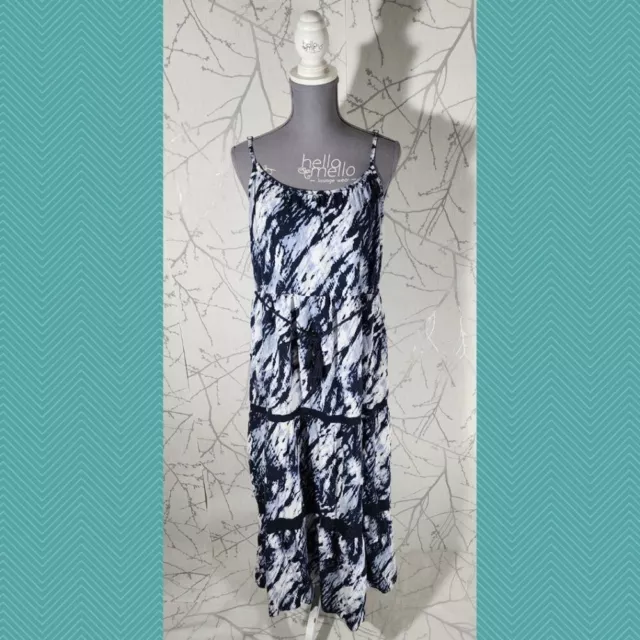 Love & Legend Tie Dye Printed Tiered Strappy Maxi Dress | Women's 16