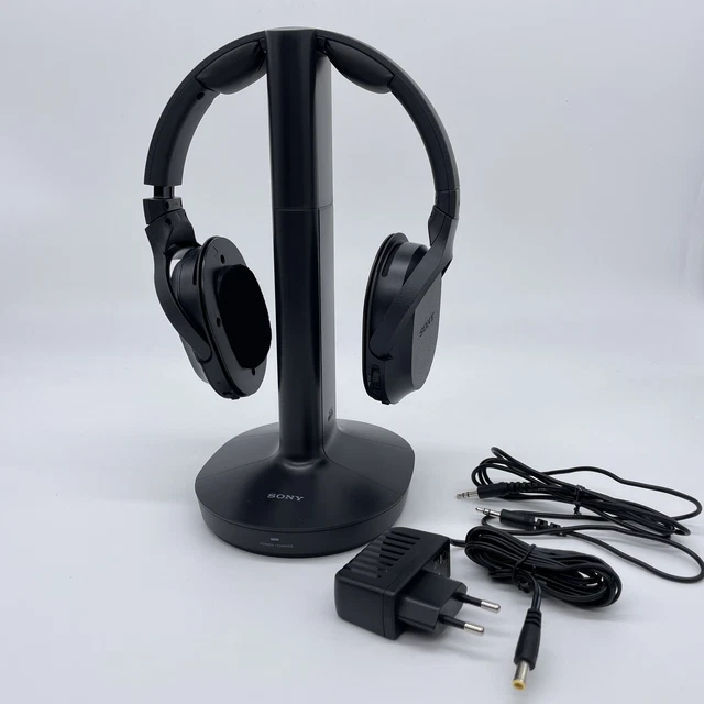 Sony Tv Ton über Kopfhörer Und Lautsprecher SONY MDR-RF895RK KABELLOSER TV-Kopfhörer Schwarz EUR 59,99 - PicClick DE