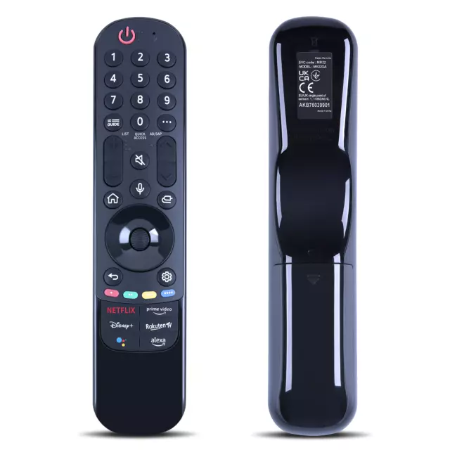 Neu MR22GA Ersatz-Infrarot-Fernbedienung AKB76039901 für LG Magic TV Alexa