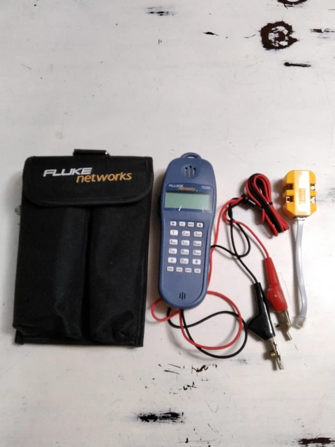 Fluke Networks TS25D Telephone Test kit w/ Banjo-6 Modular Adapter. Case include